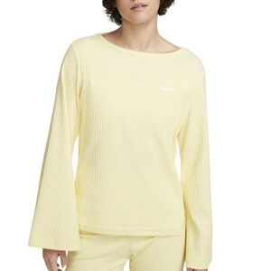 Nike Women's Sportswear Ribbed Jersey Long-Sleeve Top Xs